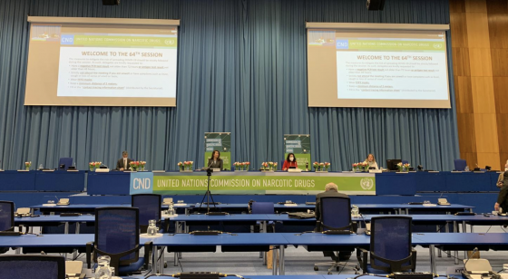 En la 64º sesión de la Comisión de Estupefacientes, la Directora Ejecutiva de UNODC hace un llamado a redoblar esfuerzos en el contexto de la Covid-19 para enfrentar los retos de las drogas